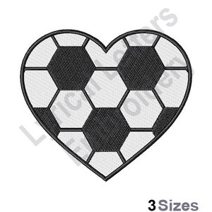 Soccer Heart - Machine Embroidery Design, Embroidery Designs, Machine Embroidery, Embroidery Patterns, Embroidery Files, Instant Download