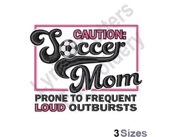 Soccer Mom - Machine Embroidery Design, Embroidery Designs, Machine Embroidery, Embroidery Patterns, Embroidery Files, Instant Download