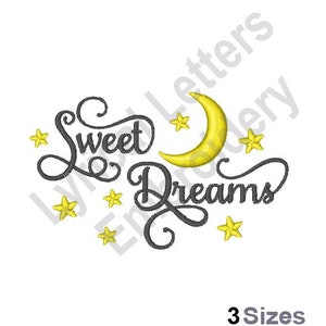 Sweet Dreams - Machine Embroidery Design, Embroidery Designs, Machine Embroidery, Embroidery Patterns, Embroidery Files, Instant Download