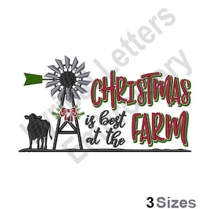 Christmas Farm - Machine Embroidery Design, Embroidery Designs, Machine Embroidery, Embroidery Patterns, Embroidery Files, Instant Download