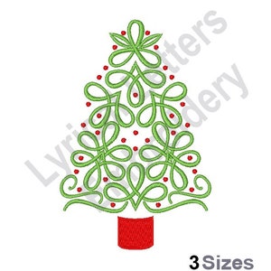 Swirl Christmas Tree - Machine Embroidery Design, Embroidery Designs, Embroidery, Embroidery Patterns, Embroidery Files, Instant Download