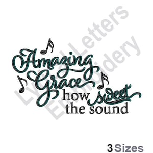Amazing Grace - Machine Embroidery Design, Embroidery Patterns, Embroidery Files, Machine Embroidery Designs, Embroidery Designs