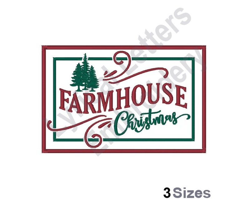 Farmhouse christmas machine embroidery design embroidery  etsy norway Farmhouse christmas machine embroidery design embroidery  etsy norway