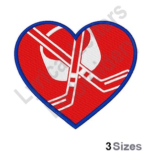 Hockey Heart - Machine Embroidery Design, Embroidery Designs, Machine Embroidery, Embroidery Patterns, Embroidery Files, Instant Download