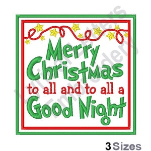 A Good Night - Machine Embroidery Design, Embroidery Designs, Machine Embroidery, Embroidery Patterns, Embroidery Files, Instant Download