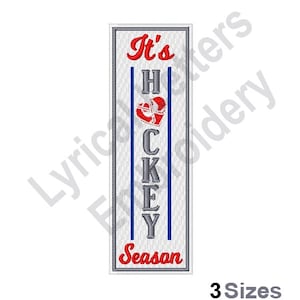 Its Hockey Season - Machine Embroidery Design, Embroidery Designs, Embroidery, Embroidery Patterns, Embroidery Files, Instant Download