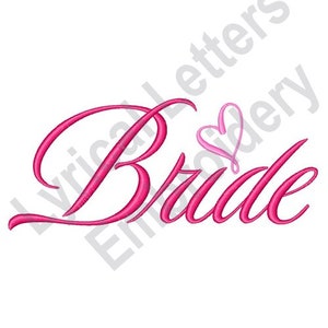 Braut - Stickdatei, Stickmuster, Maschinenstickerei, Stickmuster, Stickdateien, Instant Download