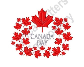 Canada Day Leaves - Machine Embroidery Design, Embroidery Designs, Embroidery, Embroidery Patterns, Embroidery Files, Instant Download