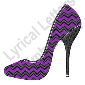 High Heel Shoe - Machine Embroidery Design, Embroidery Designs, Machine Embroidery, Embroidery Patterns, Embroidery Files, Instant Download