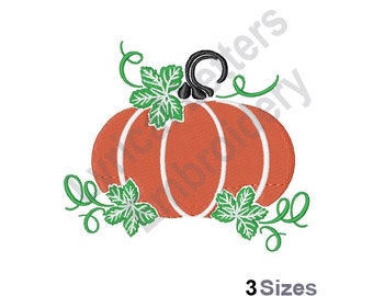 Fall Pumpkin - Machine Embroidery Design, Embroidery Designs, Machine Embroidery, Embroidery Patterns, Embroidery Files, Instant Download