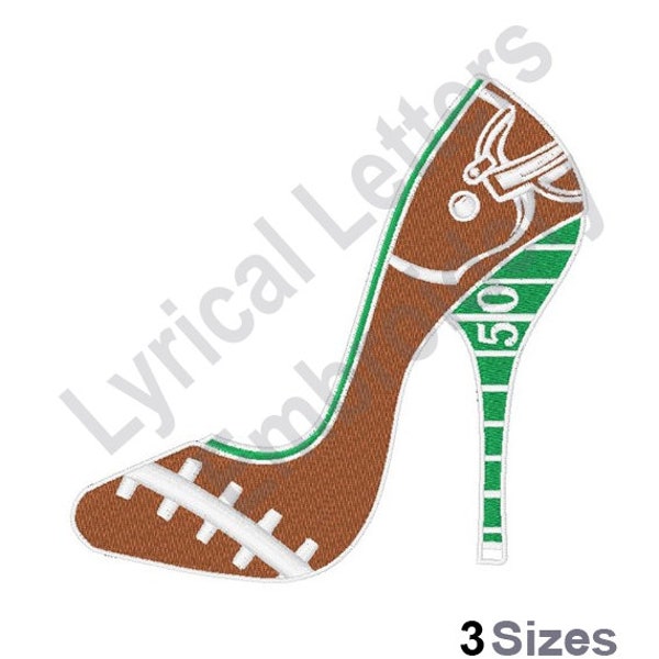 Football High Heel - Machine Embroidery Design, Embroidery Designs, Embroidery, Embroidery Patterns, Embroidery Files, Instant Download