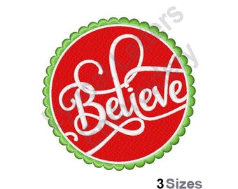 Believe - Machine Embroidery Design, Embroidery Designs, Machine Embroidery, Embroidery Patterns, Embroidery Files, Instant Download