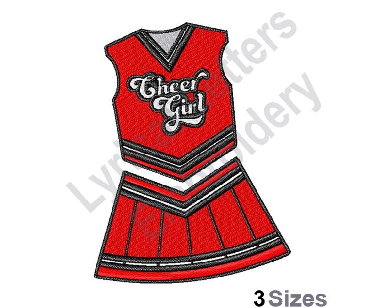 Cheer Uniform Machine Embroidery Design Embroidery Designs Etsy