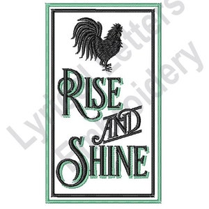 Rise And Shine - Machine Embroidery Design, Embroidery Designs, Machine Embroidery, Embroidery Patterns, Embroidery Files, Instant Download