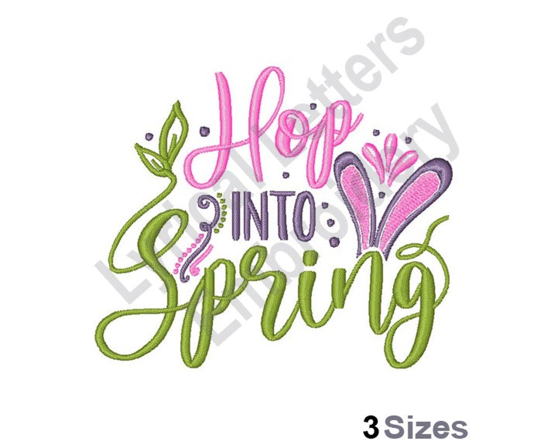 Hop Into Spring - Machine Embroidery Design, Embroidery Designs ...