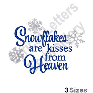 Snowflake Kisses -Machine Embroidery Design, Embroidery Designs, Machine Embroidery, Embroidery Patterns, Embroidery Files, Instant Download