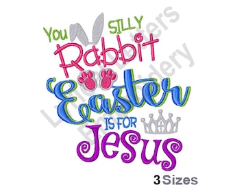 Easter Is For Jesus - Machine Embroidery Design, Embroidery Patterns, Embroidery Files, Machine Embroidery Designs, Embroidery Designs