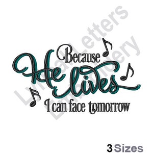 Because He Lives - Machine Embroidery Design, Embroidery Patterns, Embroidery Files, Machine Embroidery Designs, Embroidery Designs, Mask