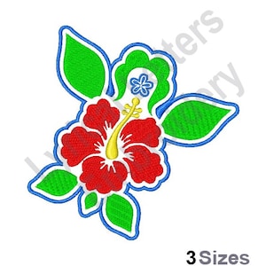 Tropical Hibiscus Machine Embroidery Design, Embroidery Designs, Machine Embroidery, Embroidery Patterns, Embroidery Files, Instant Download