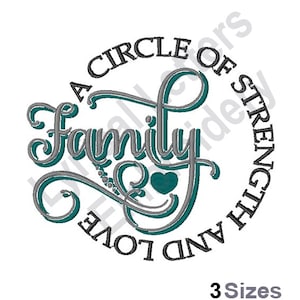 The Strength Of Family - Machine Embroidery Design, Embroidery Patterns, Embroidery Files, Machine Embroidery Designs, Embroidery Designs