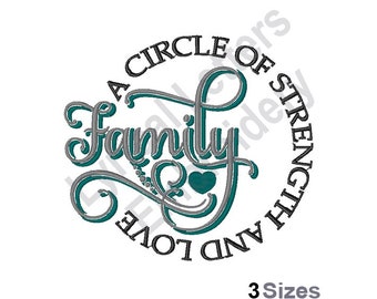 The Strength Of Family - Machine Embroidery Design, Embroidery Patterns, Embroidery Files, Machine Embroidery Designs, Embroidery Designs