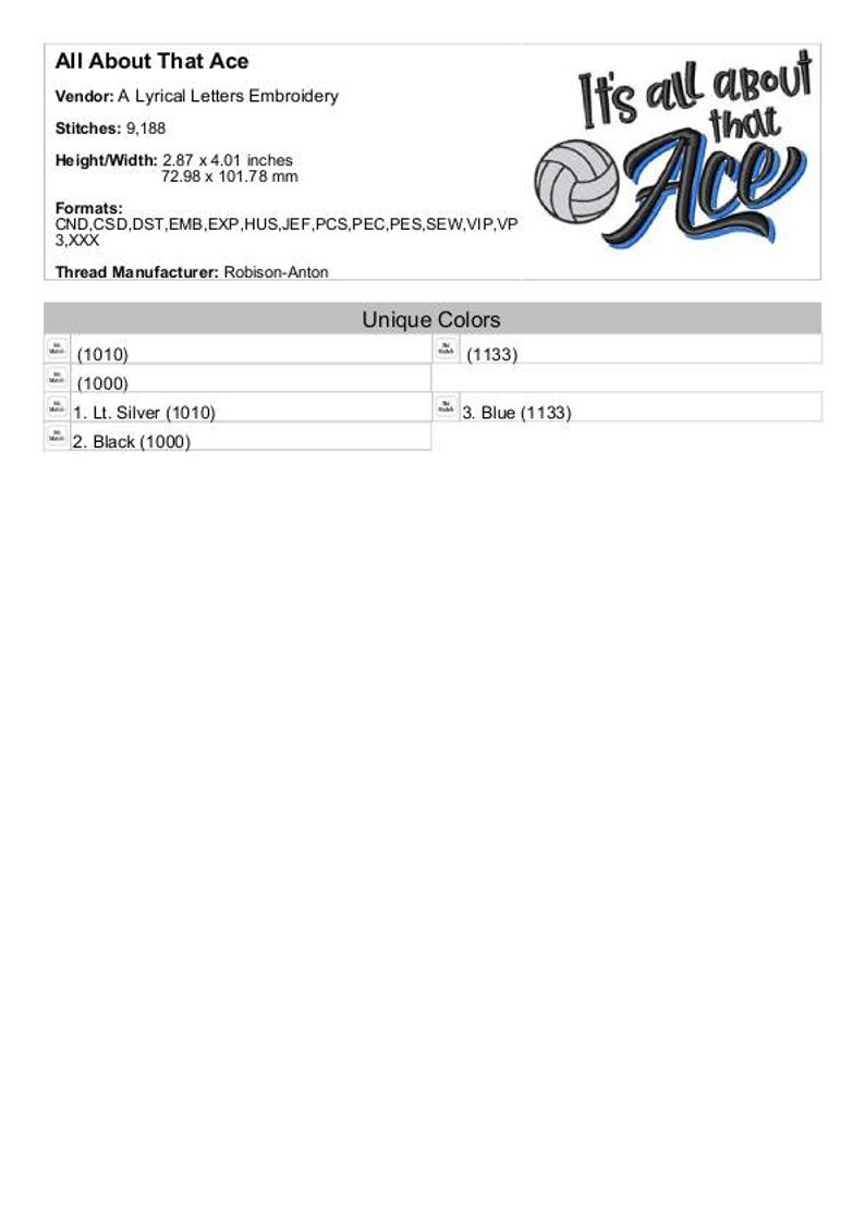 All About That Ace Volleyball Embroidery Designs Instant Download Embroidery Patterns /& Files Machine Embroidery Design