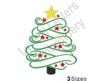 Christmas Tree - Machine Embroidery Design, Embroidery Designs, Machine Embroidery, Embroidery Patterns, Embroidery Files, Instant Download