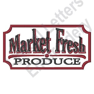 Market Fresh - Machine Embroidery Design, Embroidery Designs, Machine Embroidery, Embroidery Patterns, Embroidery Files, Instant Download