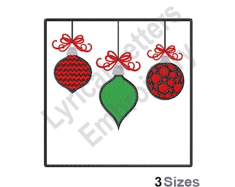 Christmas Ornaments - Machine Embroidery Design, Embroidery Designs, Embroidery, Embroidery Patterns, Embroidery Files, Instant Download