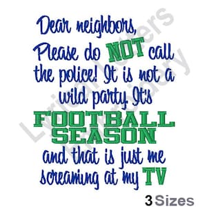 Its Football Season! - Machine Embroidery Design, Embroidery Designs, Embroidery, Embroidery Patterns, Embroidery Files, Instant Download