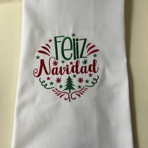 Feliz Navidad - Diseño de bordado a máquina, diseños de bordado, bordado a máquina, patrones de bordado, archivos de bordado, descarga instantánea