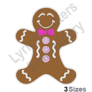 Gingerbread Man - Machine Embroidery Design, Embroidery Designs, Machine Embroidery, Embroidery Patterns, Embroidery Files, Instant Download