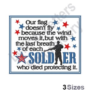 A Soldiers Last Breath - Machine Embroidery Design, Embroidery Designs, Embroidery, Embroidery Patterns, Embroidery Files, Instant Download
