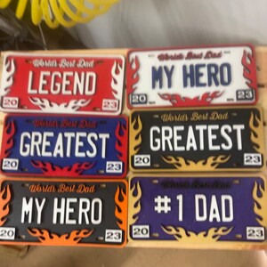 Dad’s license plate, Father’s Day gift, Man Cave decor