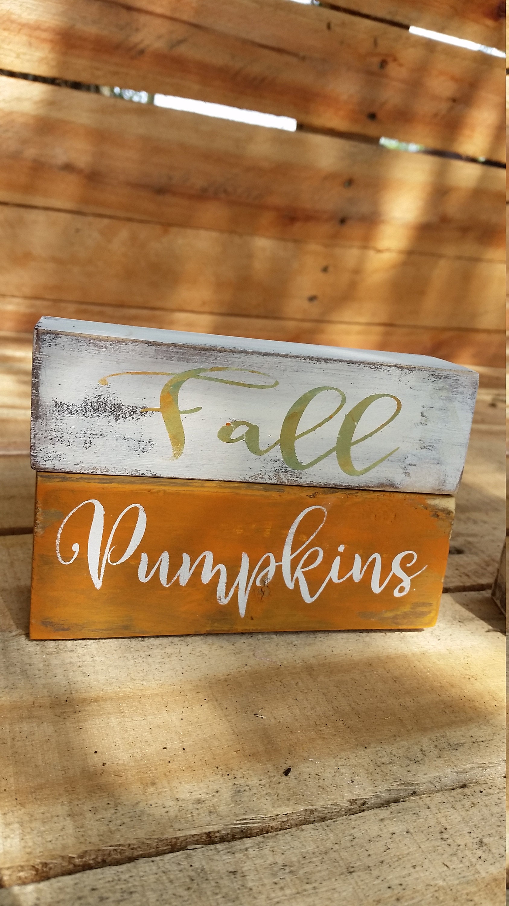 Fall Tiered Tray Sitter Autumn Shelf Sitter Thankful Etsy