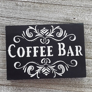 Coffee Bar sign, Kitchen signs