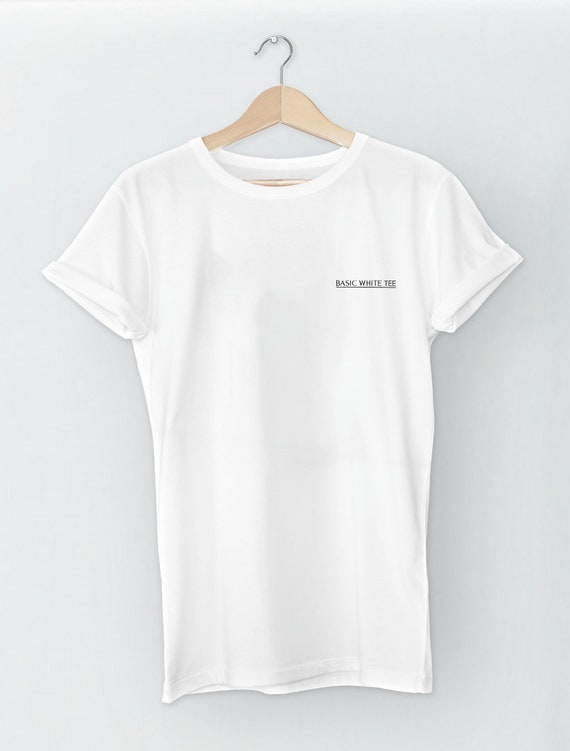 basic white tee