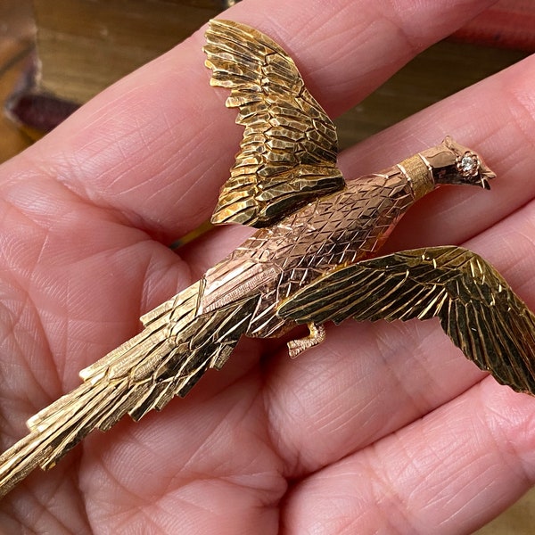 pheasant tie pin