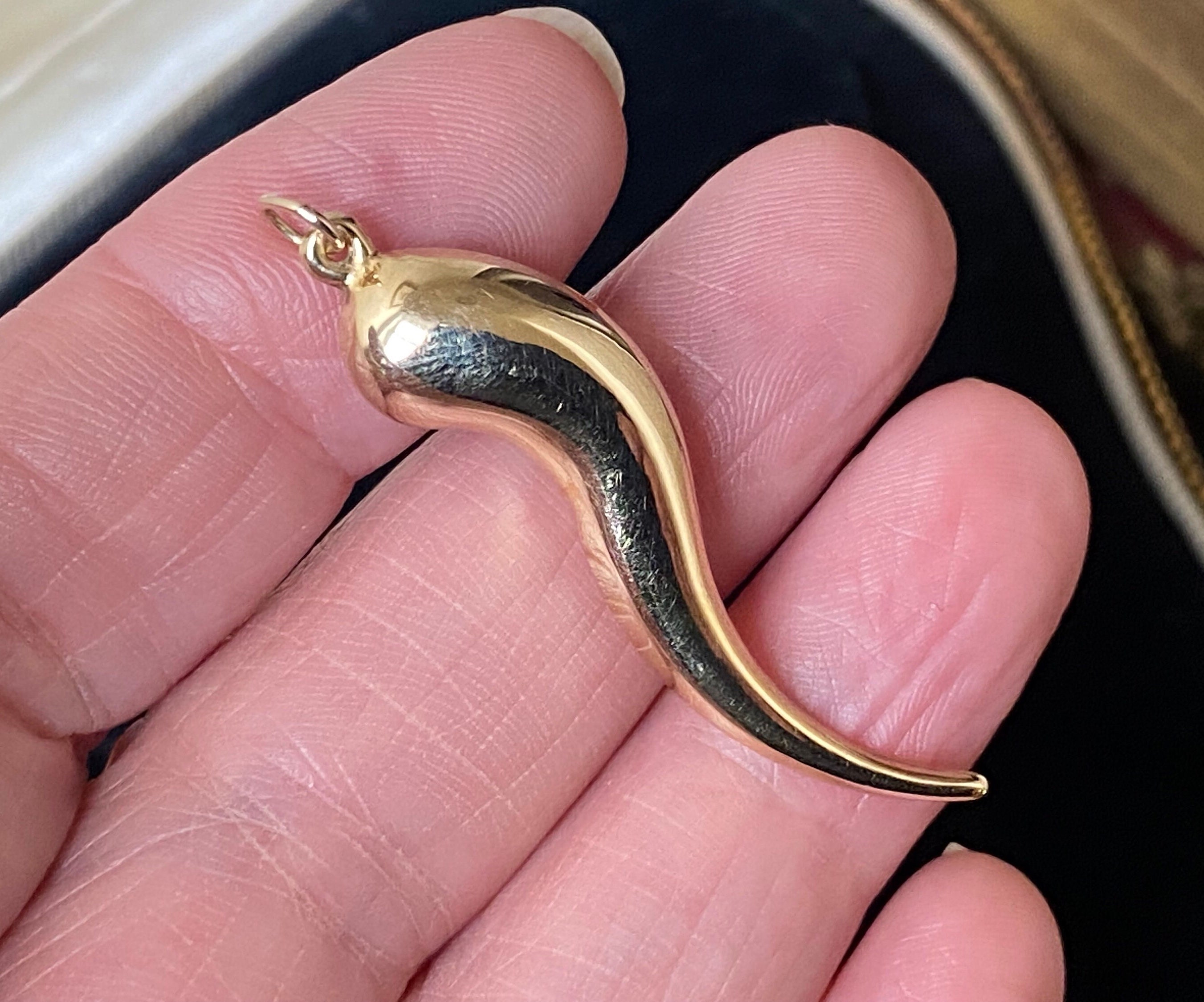 made in Italy 375 9金　ペンダント　鎌倉gram 375 Gold 9 K - Etsy