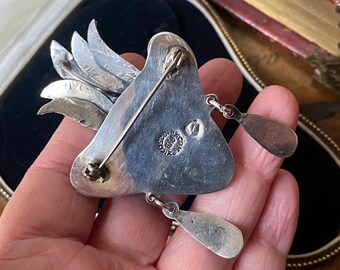 アクセサリー antique vintage old silver mexico indian Stunning Unusual Vintage Mexico /mexican Sterling Silver Carved