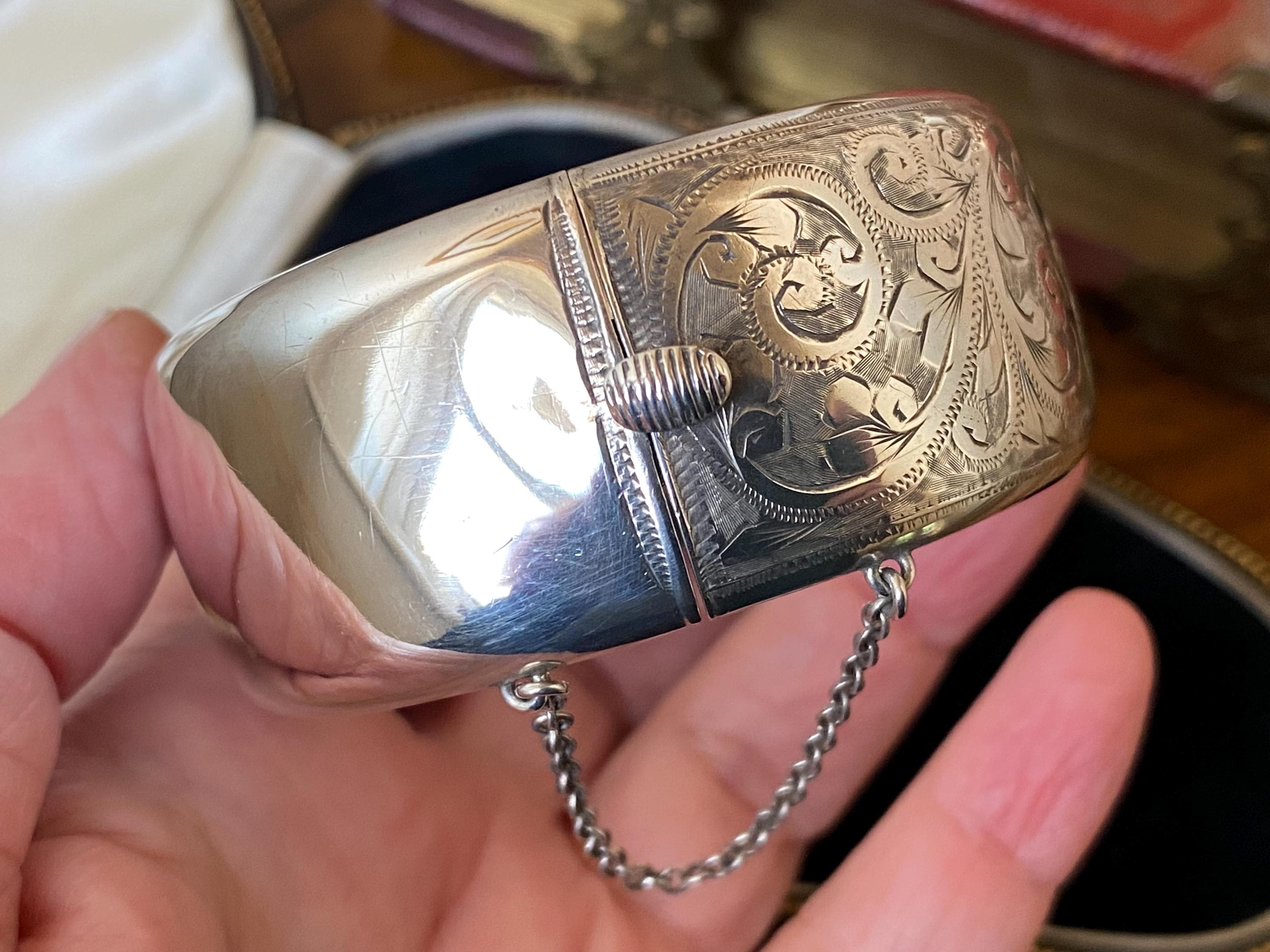 素晴らしいヴィンテージの英国刻印入りスターリングシルバー 