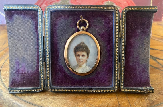 Beautiful Antique Victorian /edwardian lady portr… - image 1