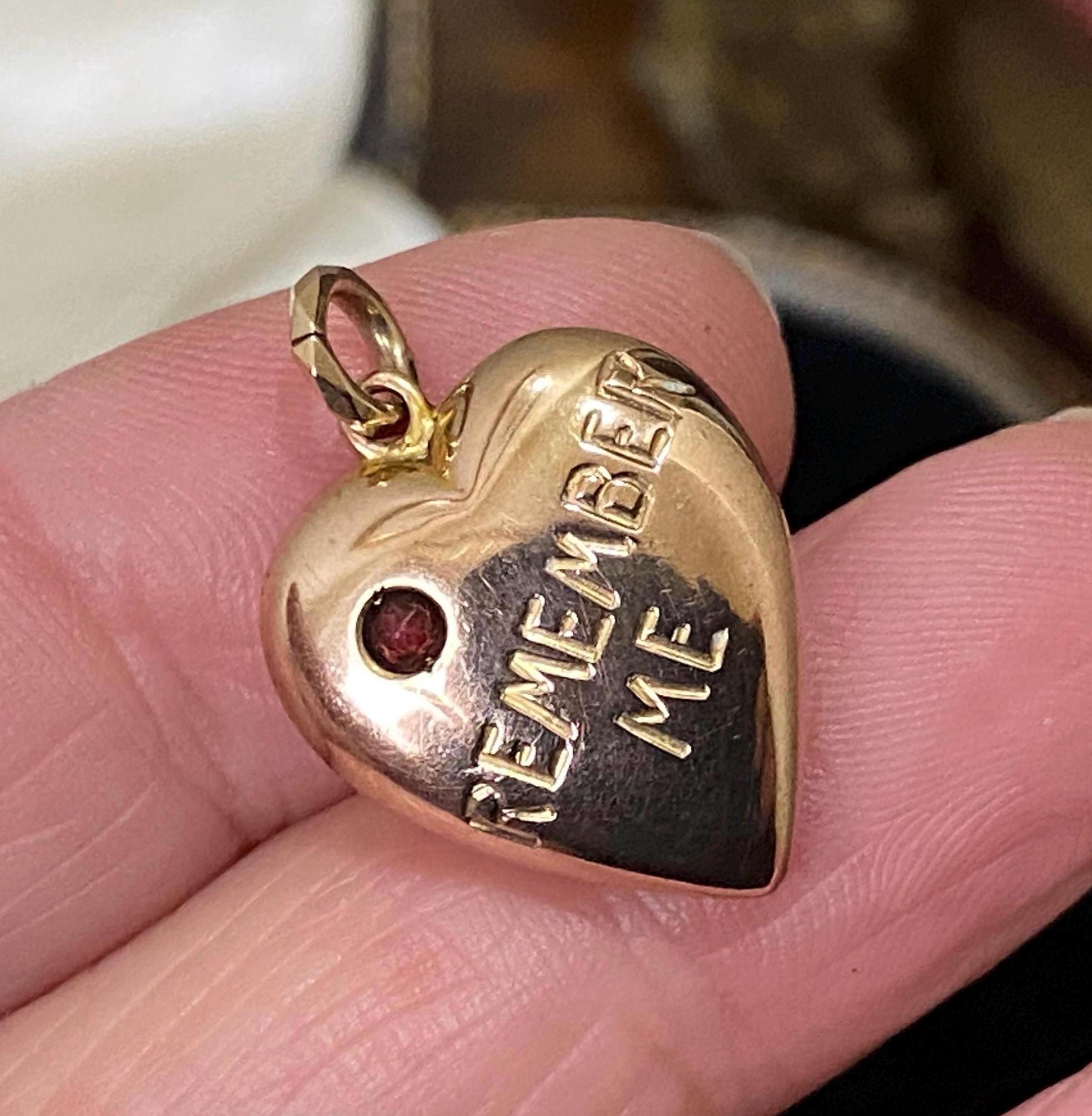 9 Karat Gold & Klare CZ Herz Clip Charm – Perfektes Geschenk Für Valentinstag Oder Jubiläum
