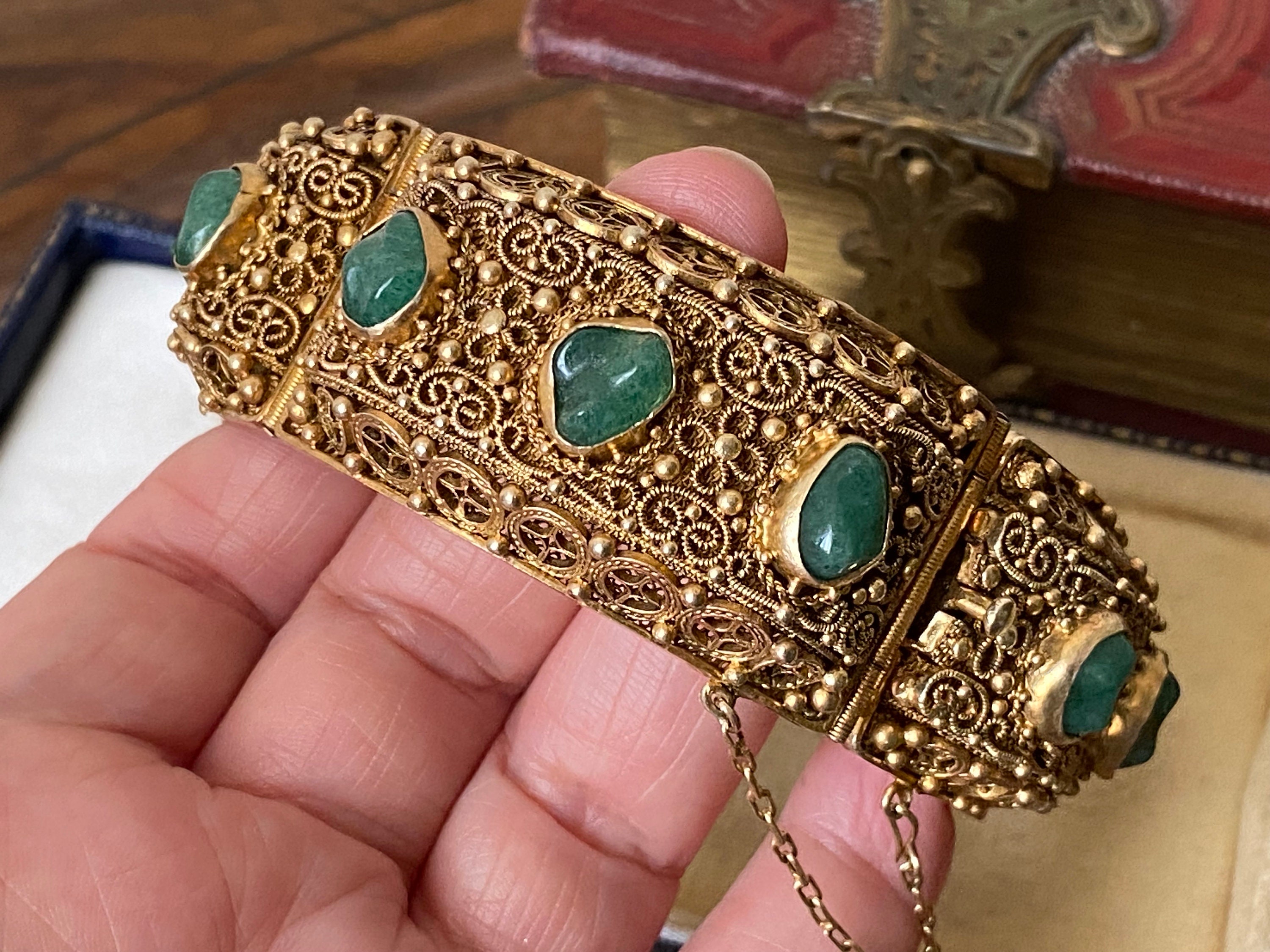 Stunning Antique /vintage Chinese Sterling Silver Gilt