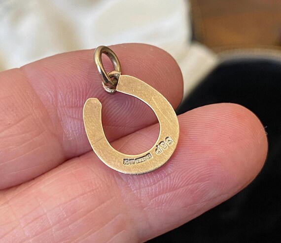 Vintage English hallmarked tiny solid 375 9ct gol… - image 9