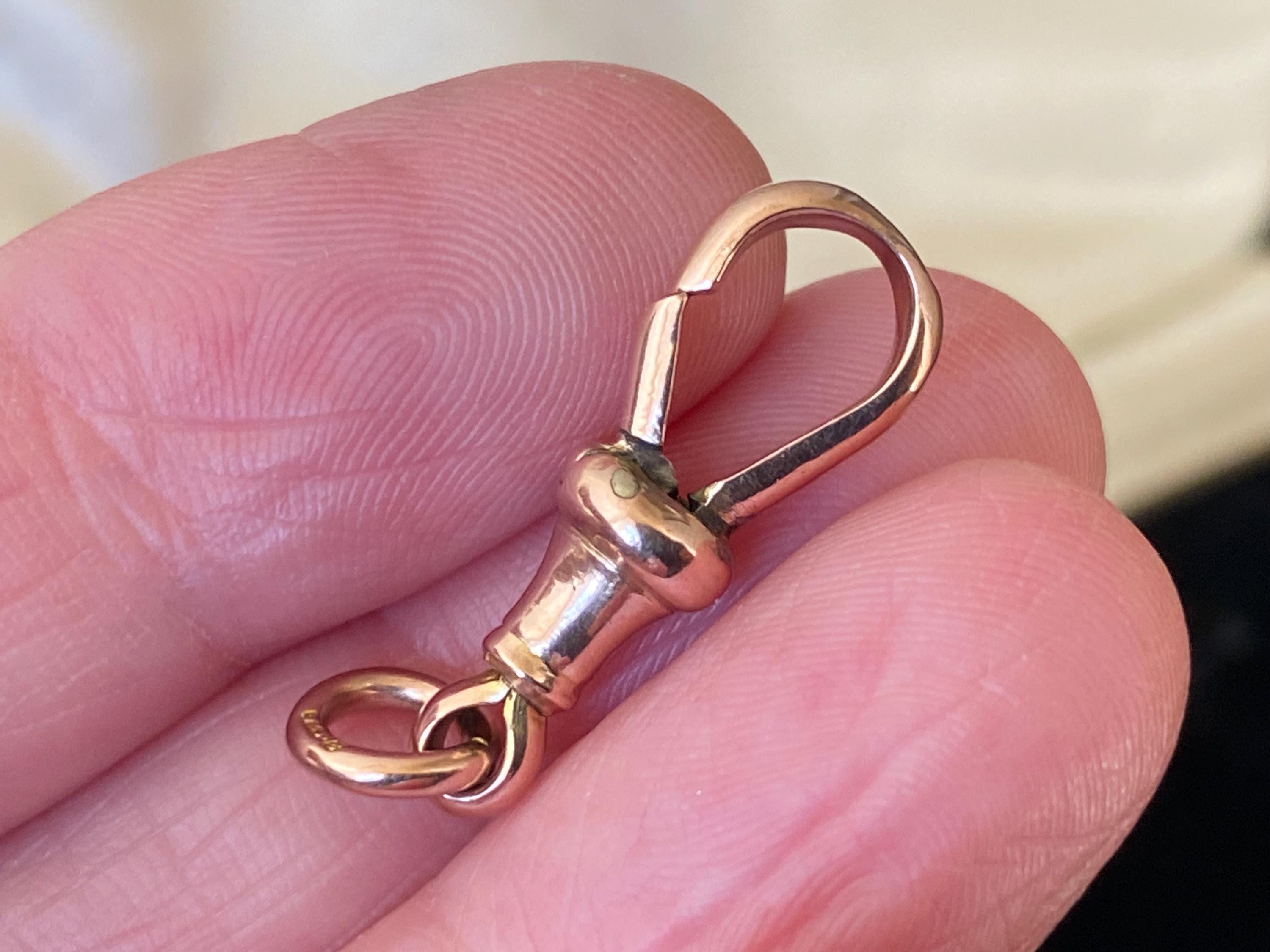 Antique 375 9ct Rose Gold Dog Clip Clasp /charm /pendant Ideal for
