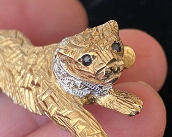 ＊お正月特価＊英国ヴィンテージ　猫さん375(9K)チャーム il_340x270.5902700485_2p52.jpg