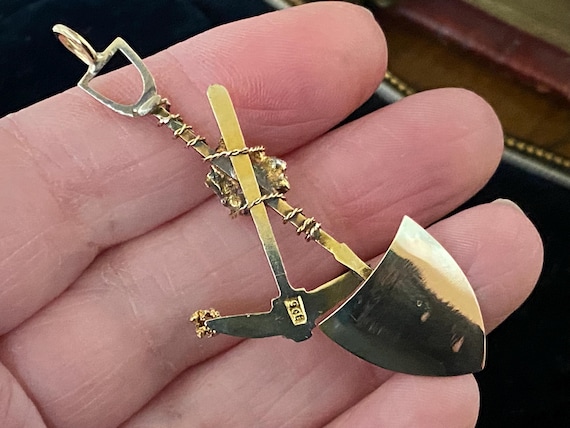 Fabulous Unusual Antique 375 9ct Gold South African Gold Panning