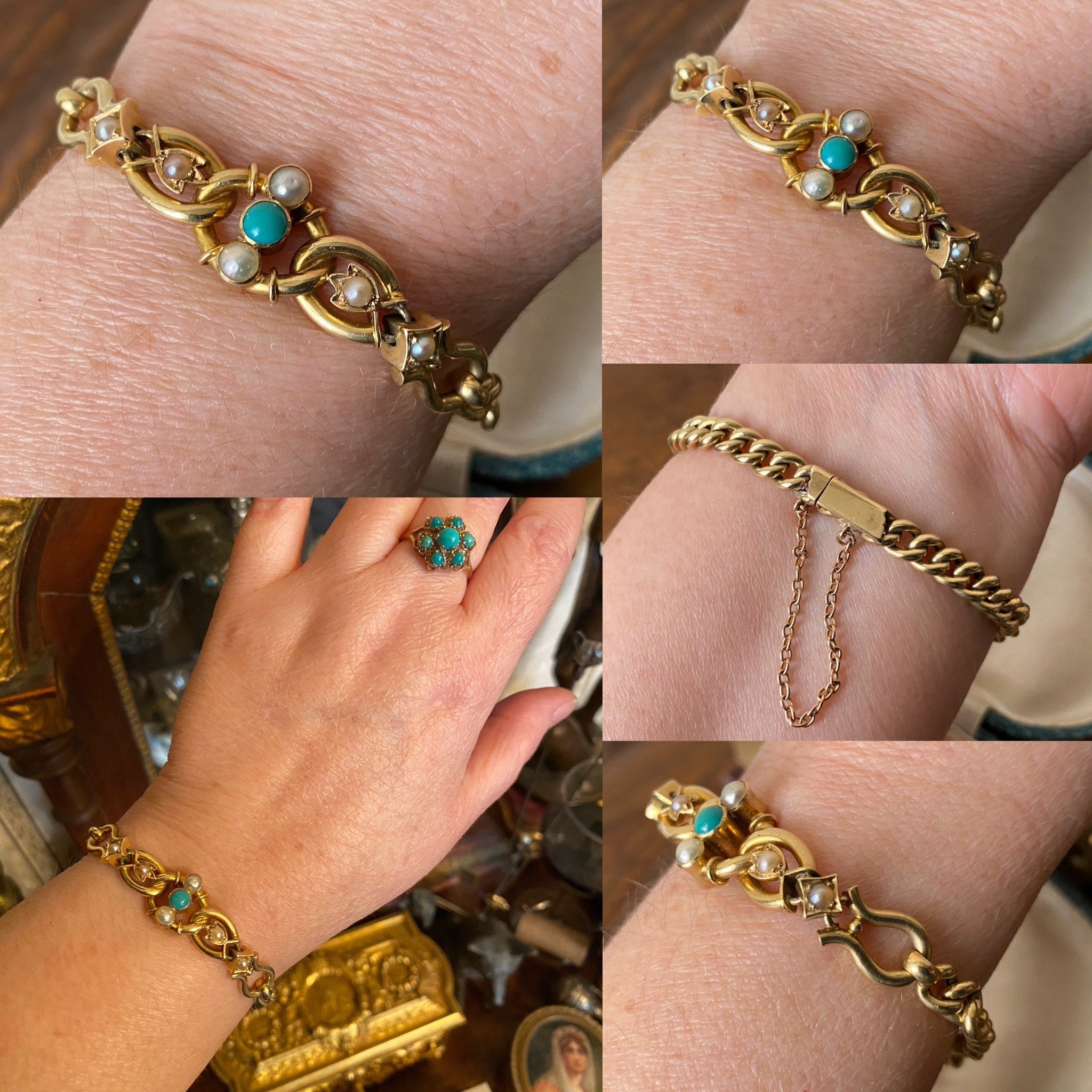 Malachite, Amethyst, Garnet, Citrine 14KYG Vintage Slide Bracelet – Bardys  Estate Jewelry