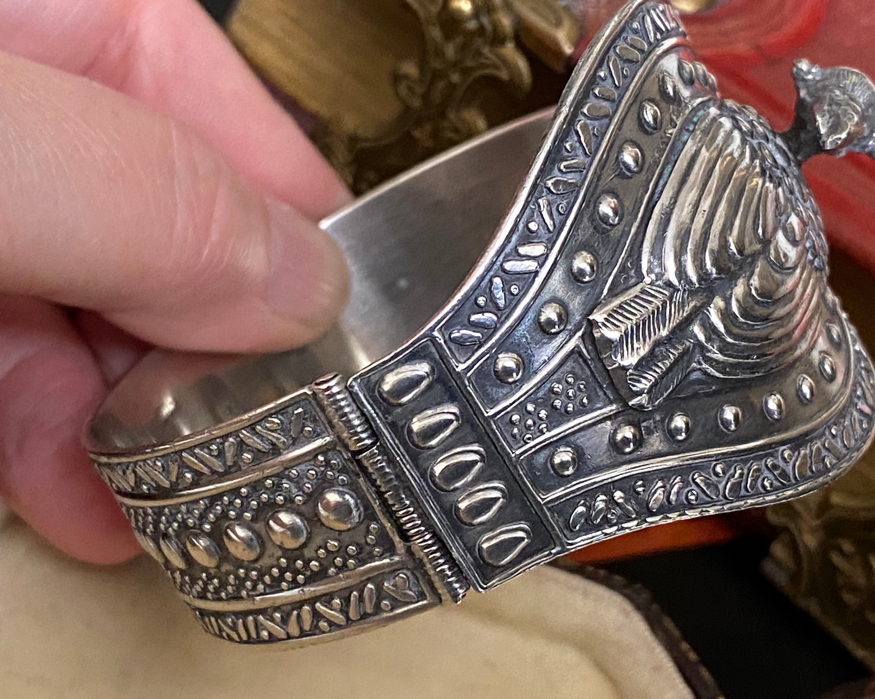 【ALDO】アンティーク風 Adaeriel スネイク 蛇 ブレスレット Unusual Antique /vintage Art Deco Egyptian Sterling Silver